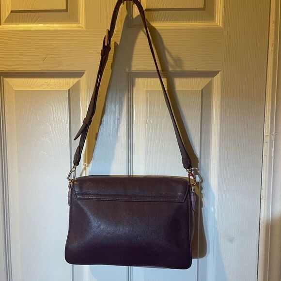 Kate Spade Carmel Court Kaela leather purple & lavender shoulder/ crossbody bag - Picture 3 of 16